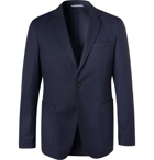 Hugo Boss - Navy Hooper Slim-Fit Unstructured Virgin Wool-Blend Suit Jacket - Navy