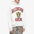 Balenciaga Men's College Popover Hoody in Dirty White