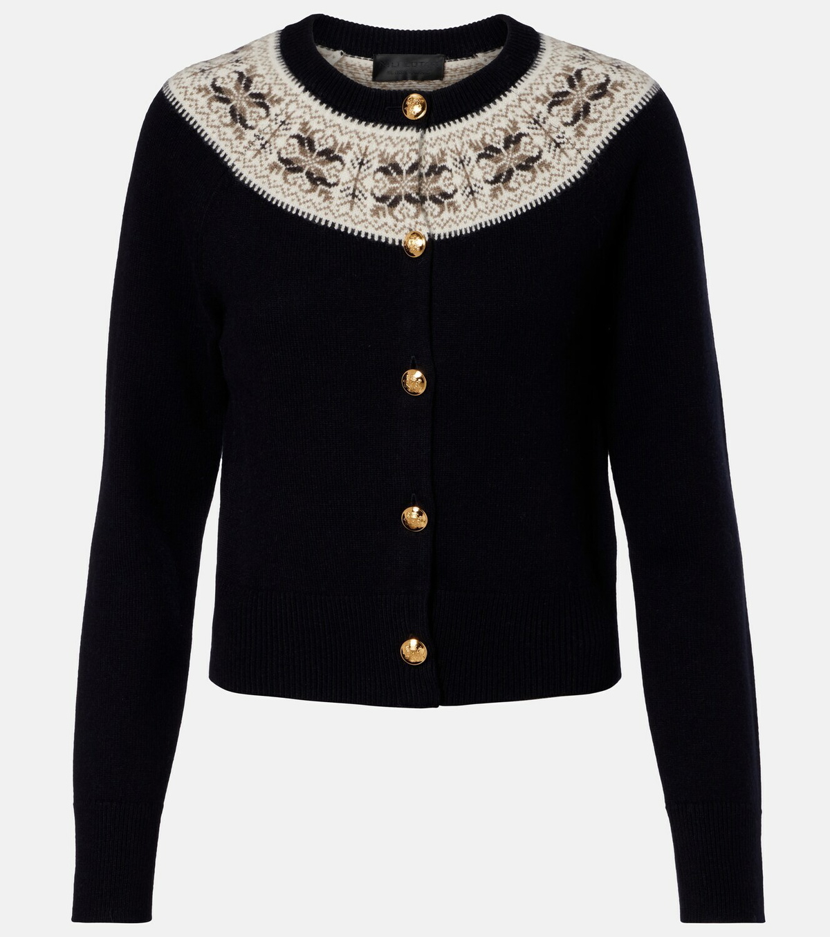 Nili Lotan Josefa Fair Isle cashmere cardigan