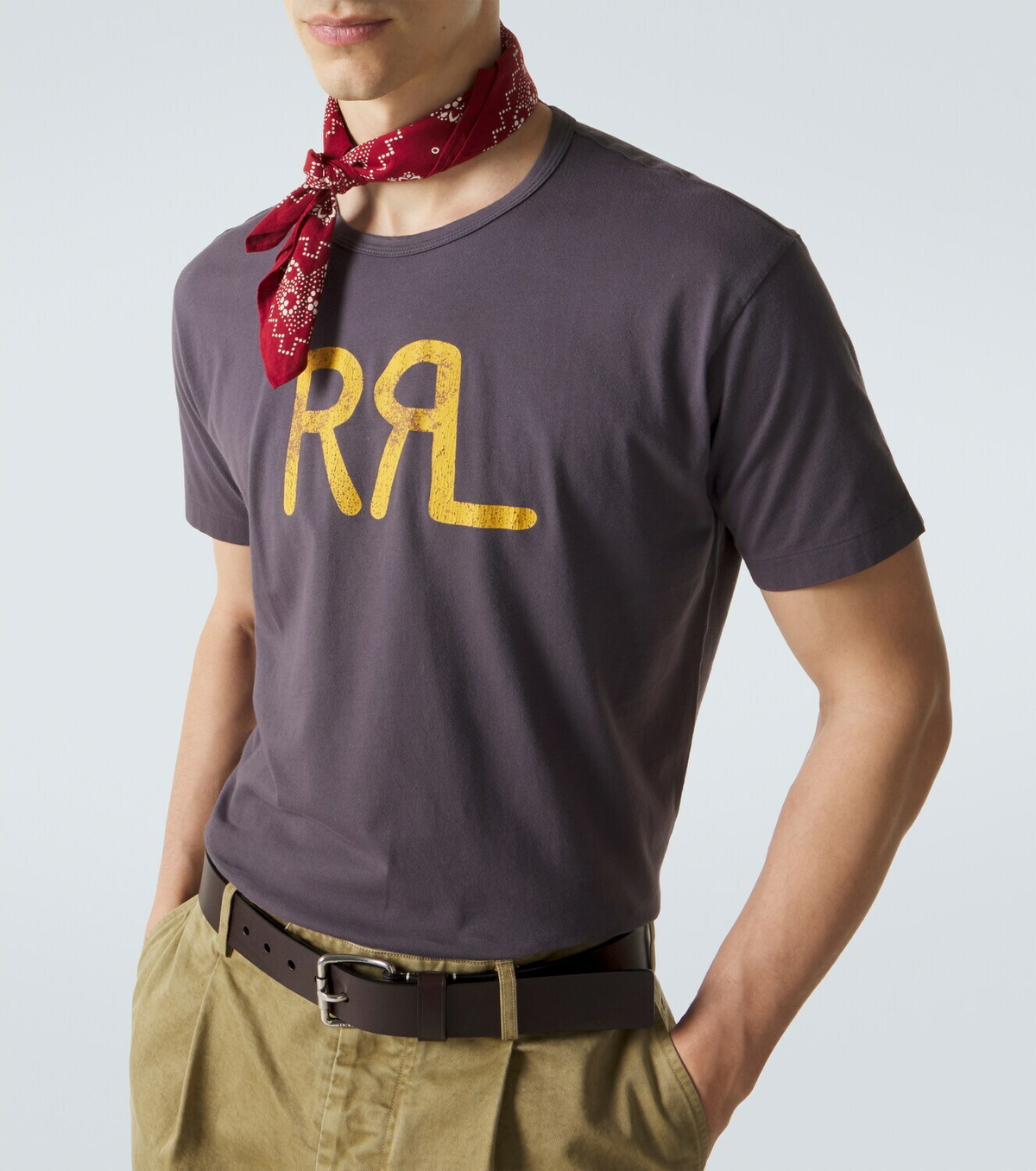 RRL Logo cotton jersey T-shirt