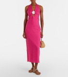 Cala de la Cruz Orly cutout linen midi dress