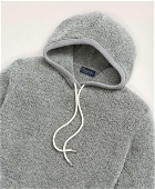 Brooks Brothers Men's Wool Blend Fleece Hoodie | Grey