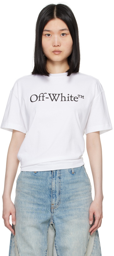 Photo: Off-White White Big Bookish Skate T-Shirt