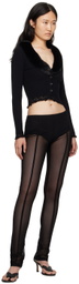Blumarine Black Zip Leggings