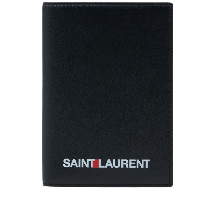 Photo: Saint Laurent Archive Logo Passport Case