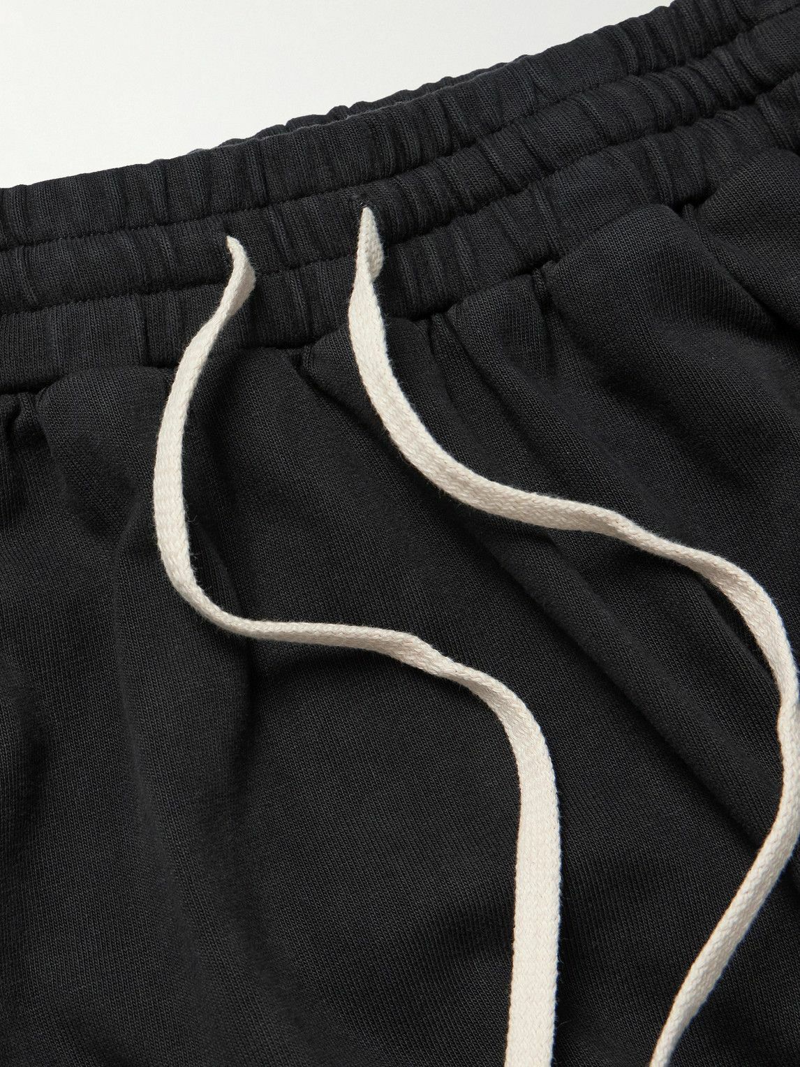 RRR123 - Logo-Print Cotton-Jersey Sweatpants - Black