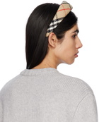 Burberry Beige Vintage Check Headband