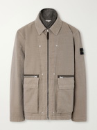 Stone Island - Garment-Dyed Cotton-TC-Blend Padded Twill Jacket - Brown