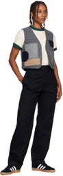 Nicholas Daley Black Straight-Leg Trousers