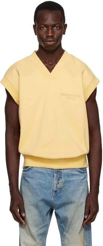 Photo: Essentials Yellow V-Neck Vest
