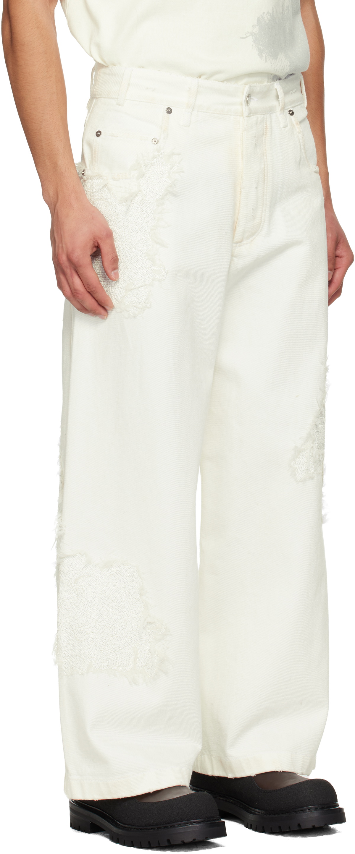 Song for the Mute Off-White TKL Edition Faded Jeans