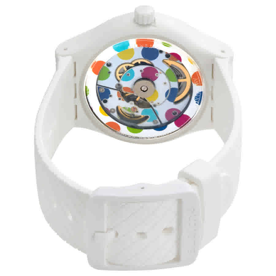 Swatch Sistem Polka Automatic White Dial Mens Watch SUTW403