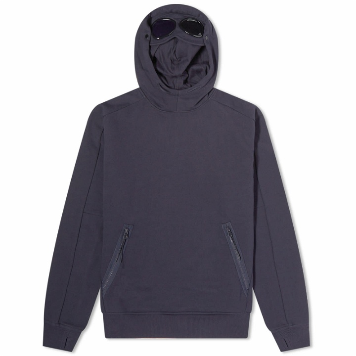 Photo: C.P. Company Men's Goggle Popover Hoody in Total Eclipse
