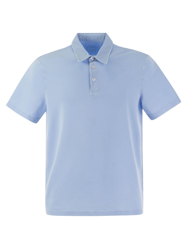 Photo: Fedeli Short-sleeved Cotton Polo Shirt