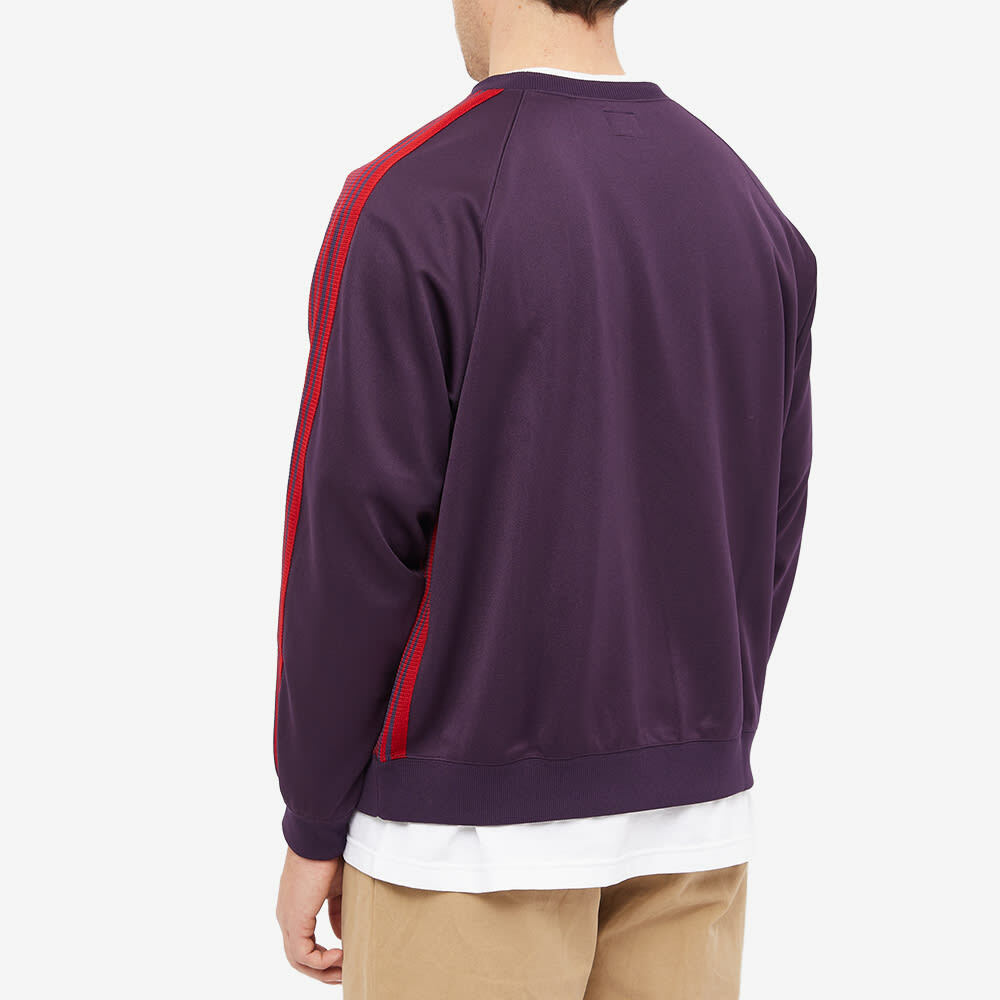 Needles Men's Poly Smooth Crew Sweat in Dark Purple