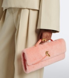 Bottega Veneta Andiamo shearling clutch