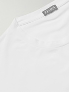 Zegna - Cotton-Blend Jersey T-Shirt - White