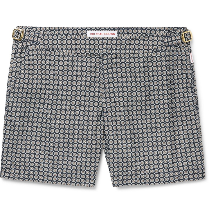 Photo: Orlebar Brown - Setter X Maravilla Slim-Fit Mid-Length Printed Swim Shorts - Blue