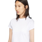 Balenciaga White Logo Tab Fitted T-Shirt