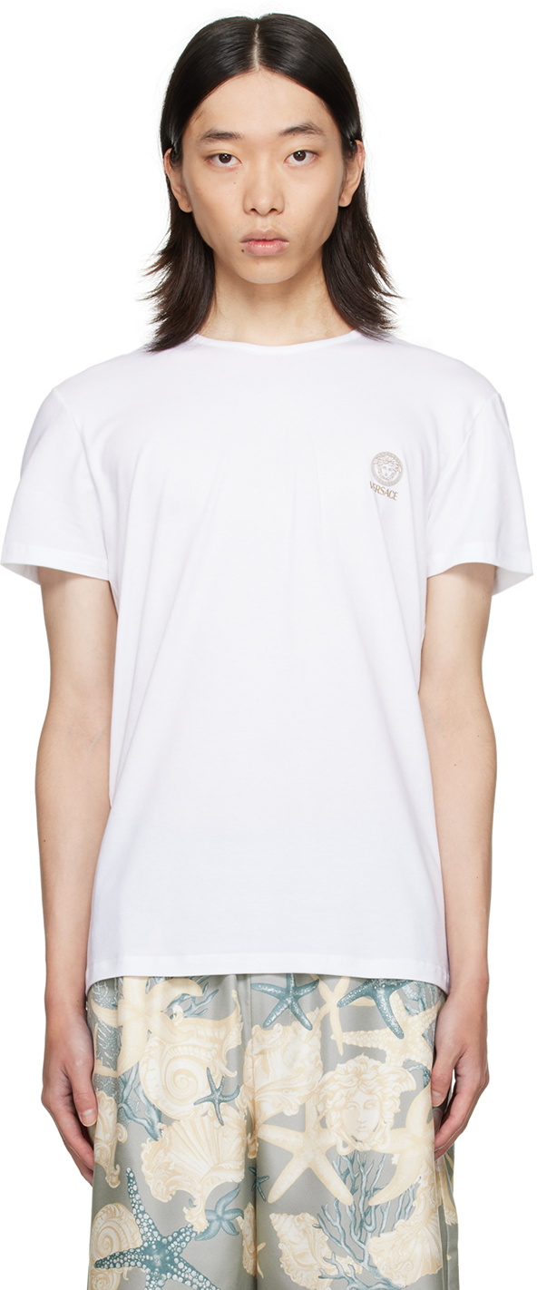 Versace Underwear Two-Pack White Medusa T-Shirt