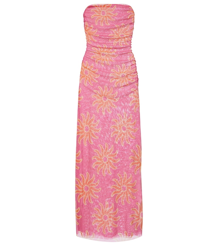 Photo: Cala de la Cruz Daphne printed mesh midi dress