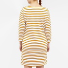 Armor-Lux Women's Stripe Dress in White/Curry