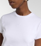 Dolce&Gabbana Embroidered cotton-blend jersey T-shirt
