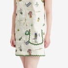 ALÉMAIS Women's Play Embroidered Mini Dress in Cream