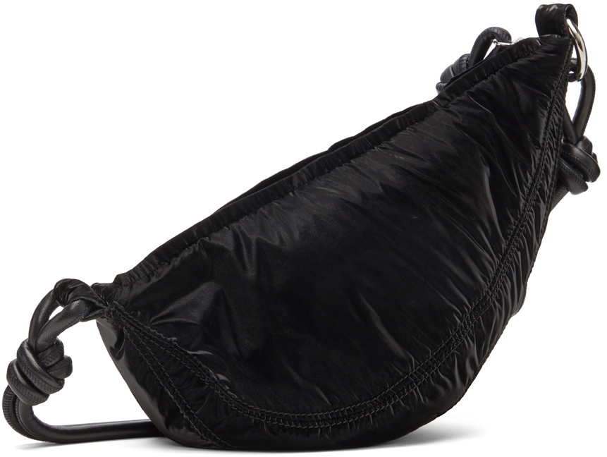 Dries Van Noten Black Shiny Banana Bag Dries Van Noten