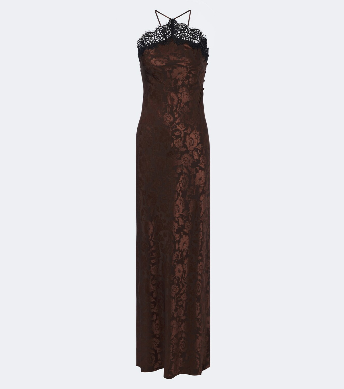 Veronica Beard Rue floral jacquard silk-blend gown