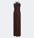 Veronica Beard Rue floral jacquard silk-blend gown