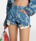 Loewe Paula’s Ibiza printed denim shorts