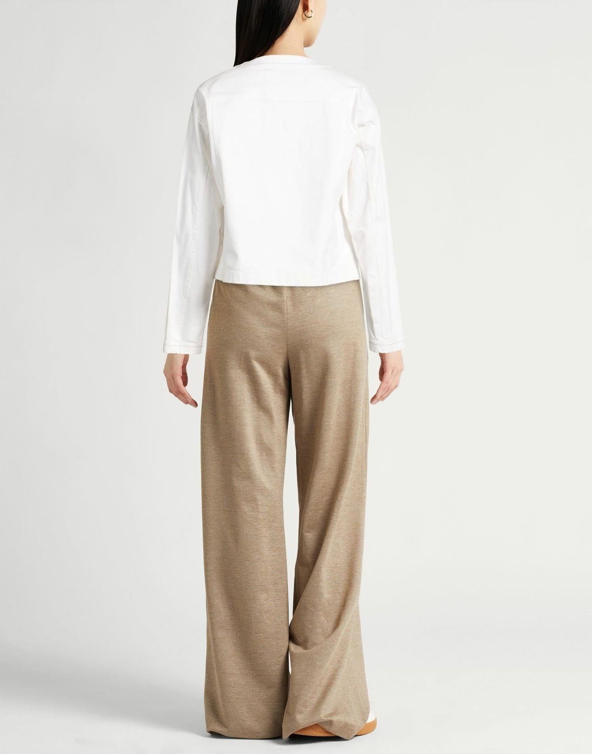 Malo Womens Denim outerwear in White