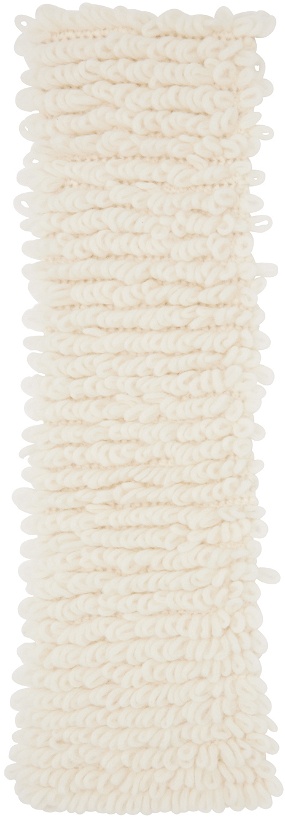 Photo: Ernest W. Baker White Loop Knit Scarf