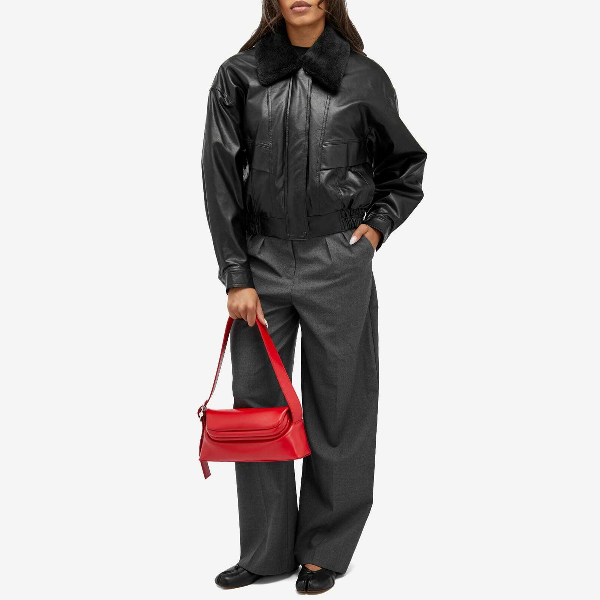 OSOI Women's Folder Brot Bag in Red OSOI
