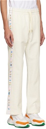 Casablanca Off-White Embroidered Lounge Pants