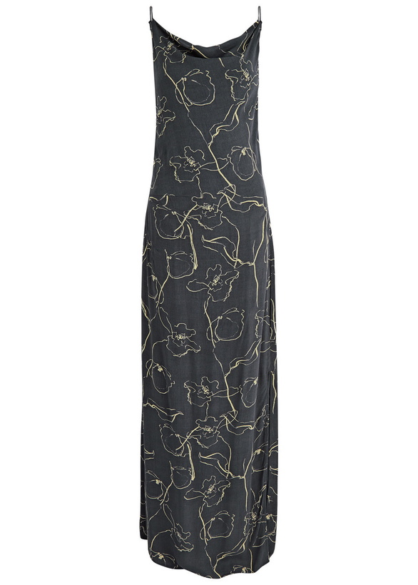 Photo: Faithfull The Brand Aurelié Printed Woven Maxi Dress Navy