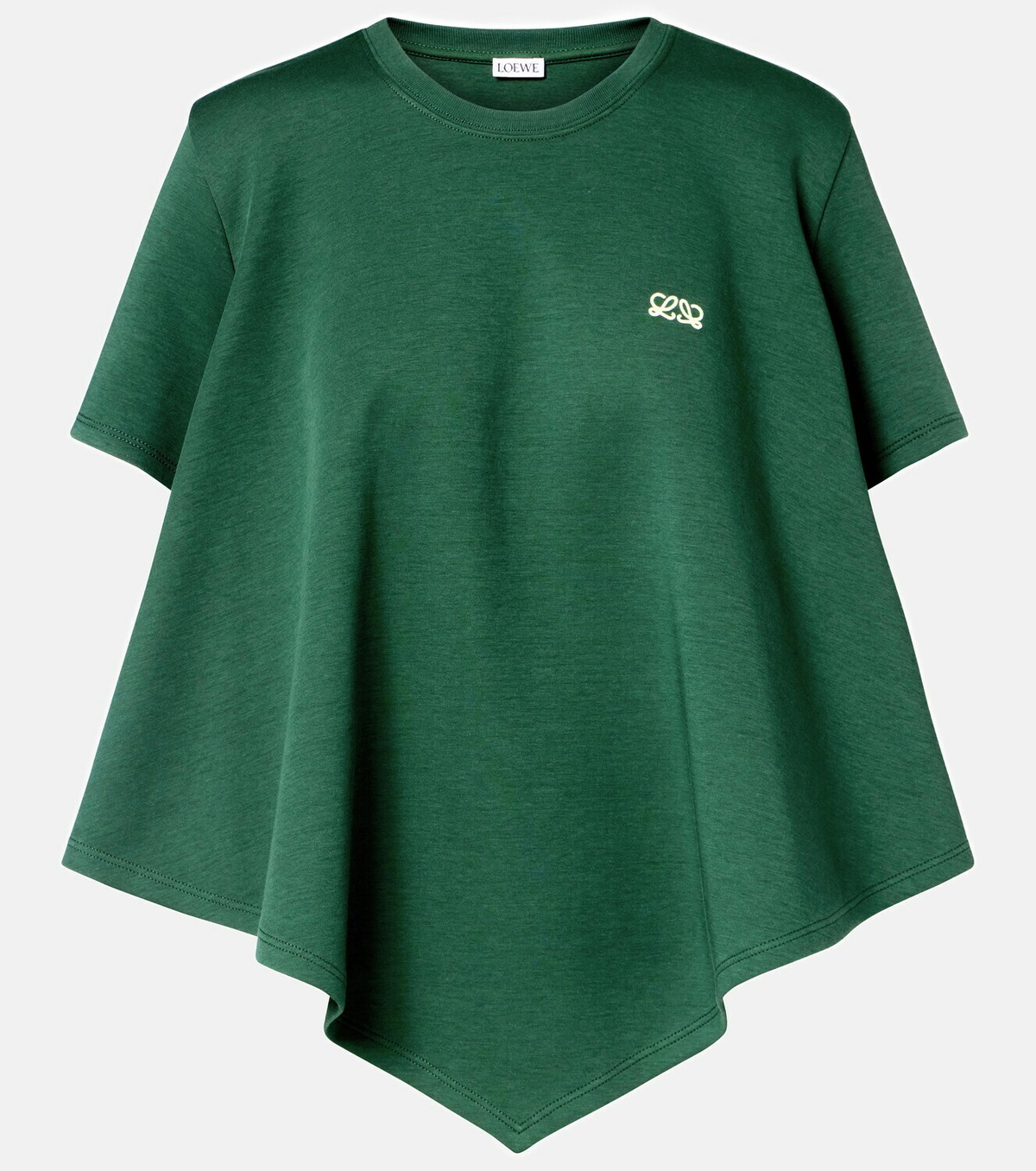 Loewe Asymmetric cotton-blend top