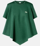 Loewe Asymmetric cotton-blend top