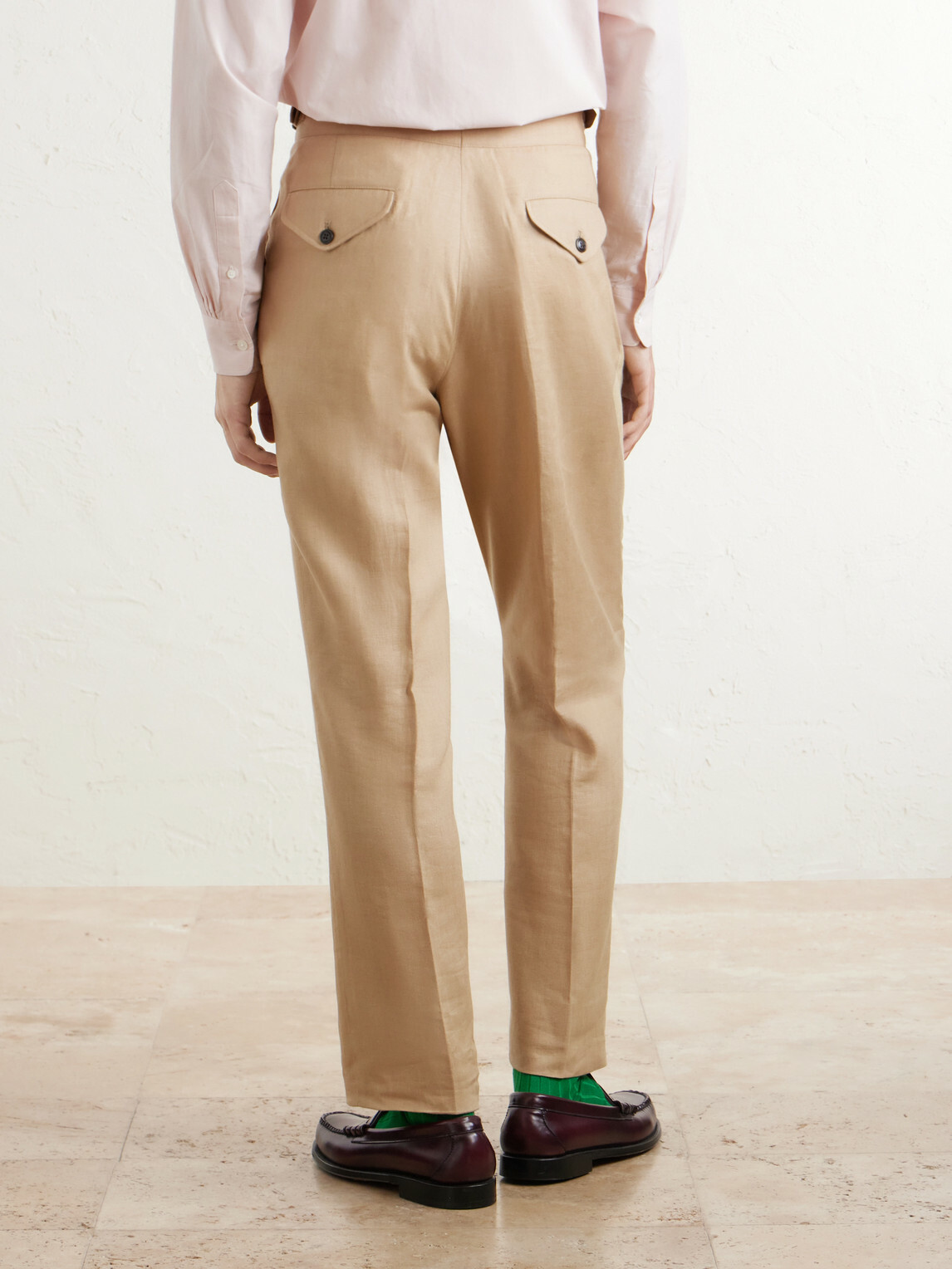 Polo Ralph Lauren - Straight-Leg Pleated Linen Suit Trousers - Neutrals