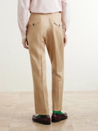 Polo Ralph Lauren - Straight-Leg Pleated Linen Suit Trousers - Neutrals