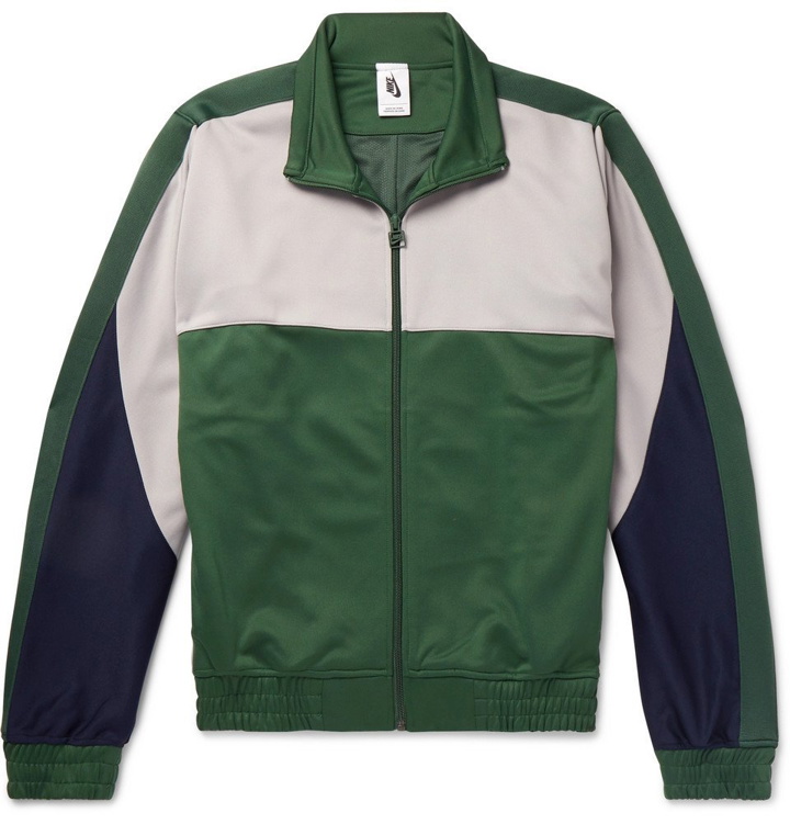 Photo: Nike - Martine Rose Colour-Block Tech-Jersey Track Jacket - Men - Forest green