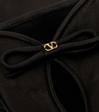 Valentino Garavani VLogo cutout leather gloves