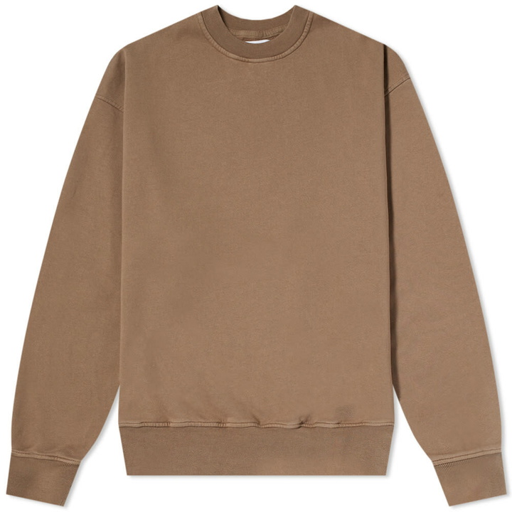 Photo: Colorful Standard Men's Organic Oversized Crew in WarmTaupe