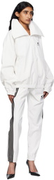 Balenciaga White Striped Track Pants