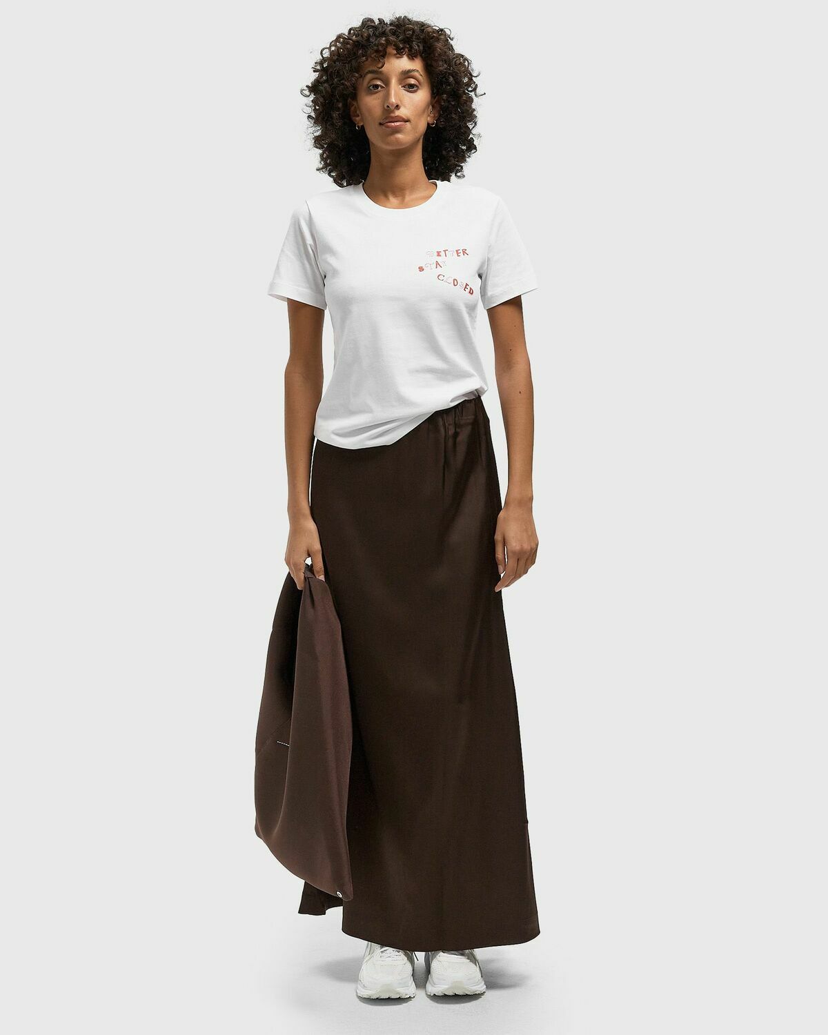 CLOSED PRINTED TEE White Womens Shortsleefe