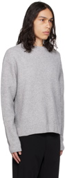 Wooyoungmi Gray Diagonal Sweater