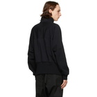 Rick Owens Black Zip Front Jogger Sweater