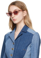 MCQ Pink Angular Sunglasses