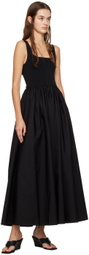 Matteau Black Paneled Maxi Dress